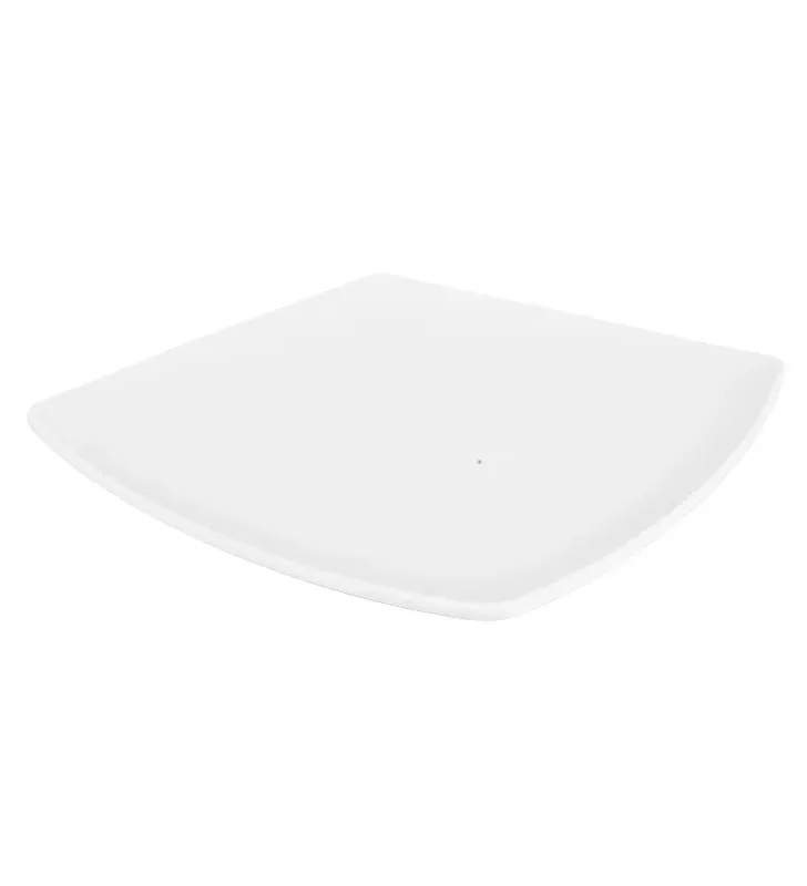 Plato Cuadrado Coupe Tavola 10" Melamina Blanca – Modelo 82552