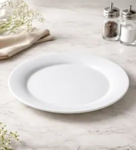 Plato Trinche Tavola 10" Melamina Blanca – Modelo 80739