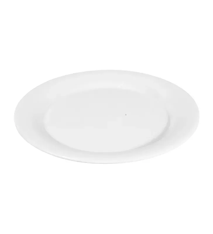 Plato Trinche Tavola 9" Melamina Blanca – Modelo 80740