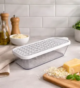 Rallador de Queso Belmonth con Recipiente Transparente – I11