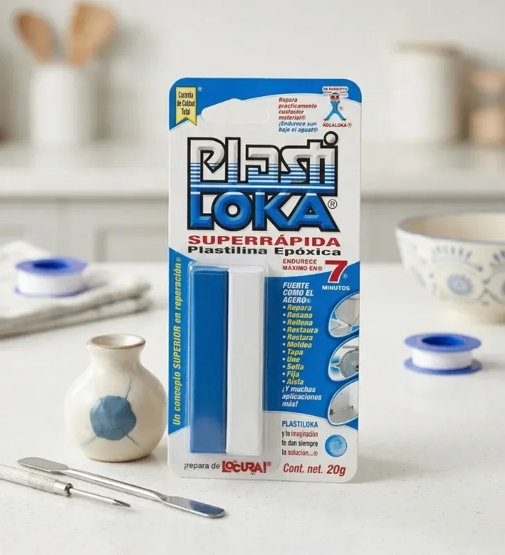 Plasti Loka Súper Rápida 20g Kola Loka – Endurece en 7 Minutos