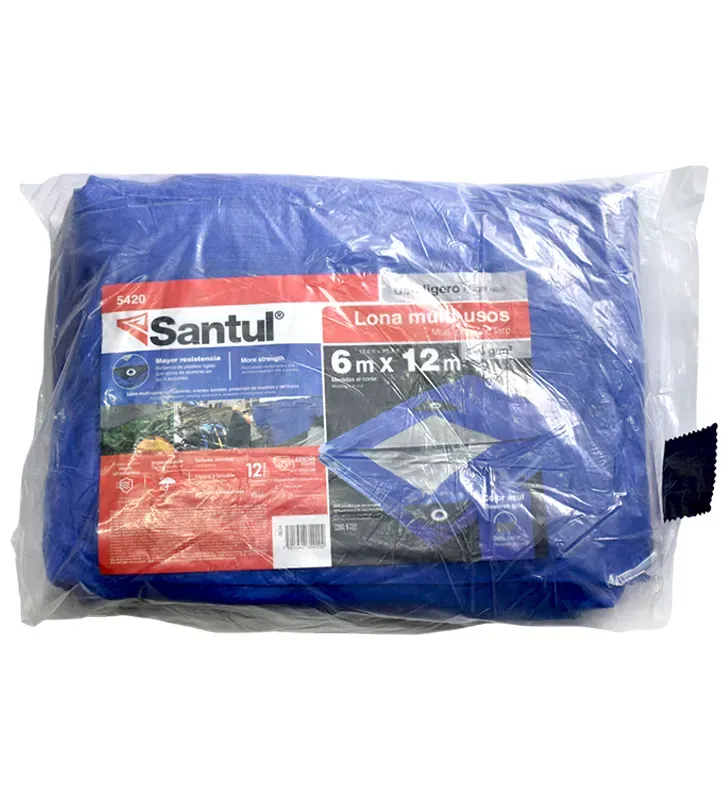 Lona Santul 6x12m Azul Impermeable con Protección UV