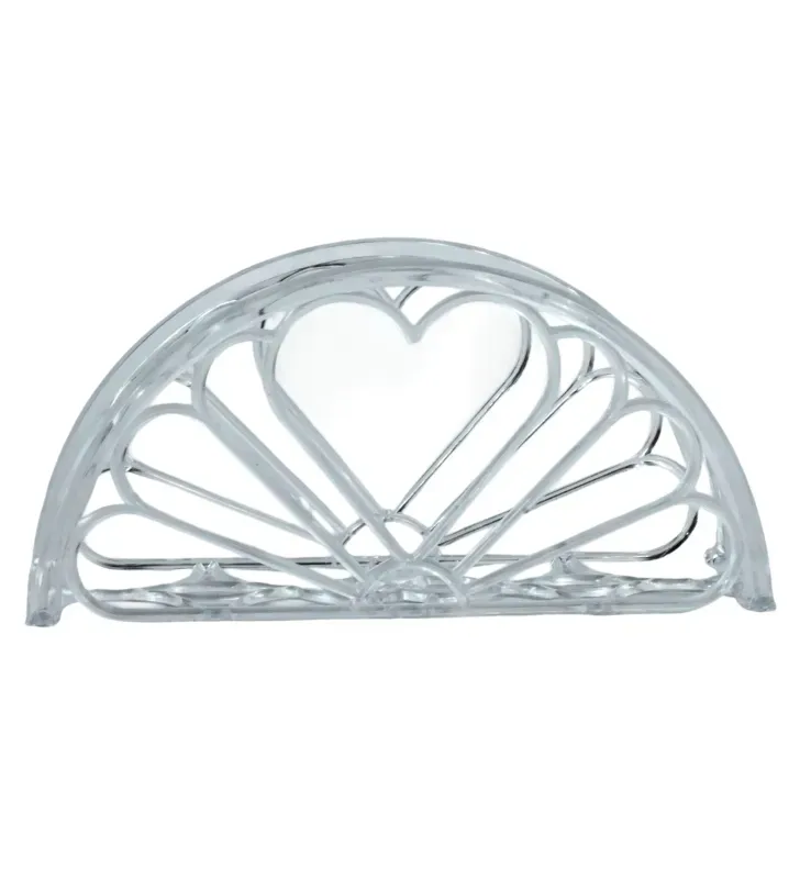 Servilletero Corazón Arra Transparente – Modelo 2745.01