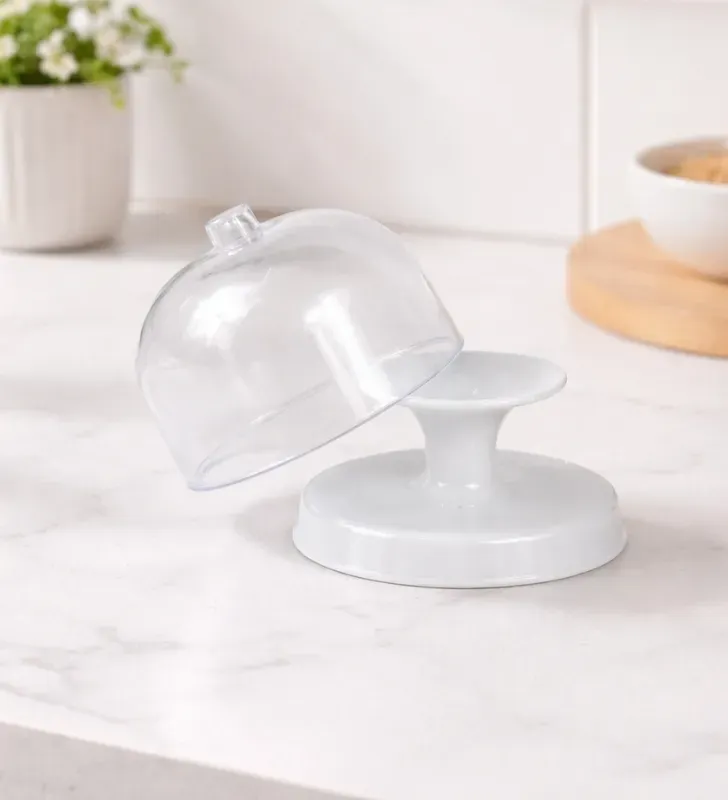 Mini Pedestal Blanco con Domo Arra – Modelo 3312.01 Gourmet