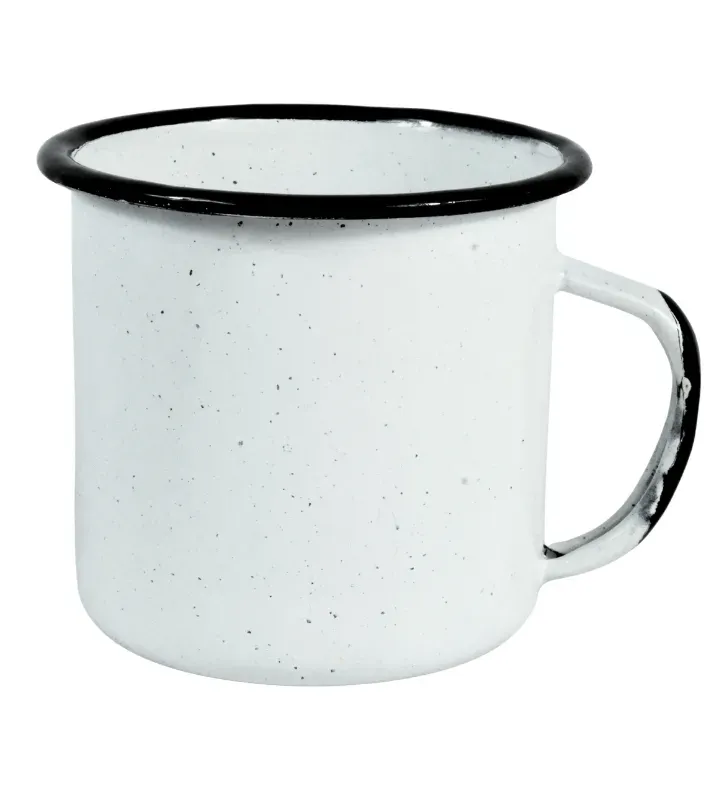 Vaso Recto Cinsa 390 ml Blanco Jaspeado – Peltre Vitrificado