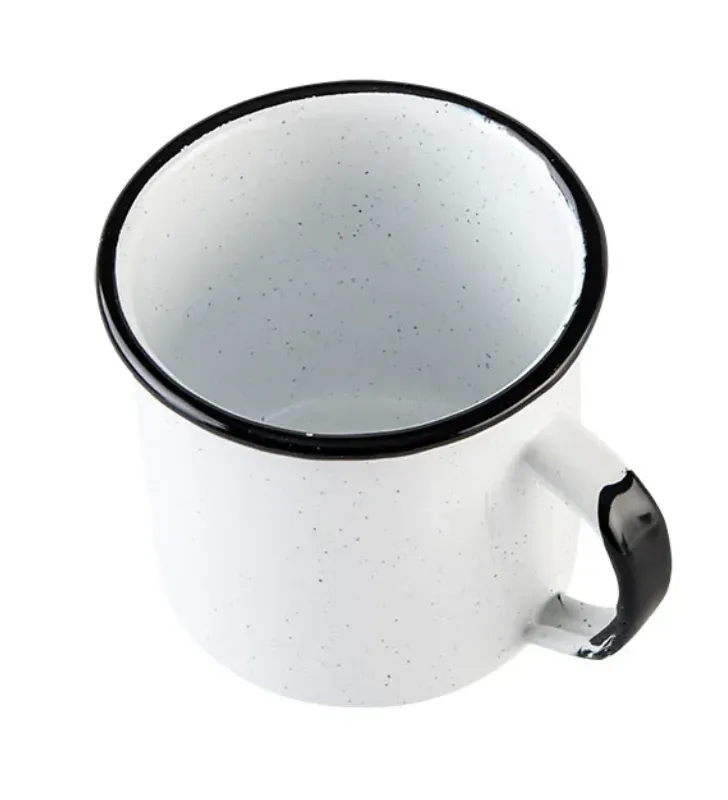 Vaso Recto Cinsa 390 ml Blanco Jaspeado – Peltre Vitrificado