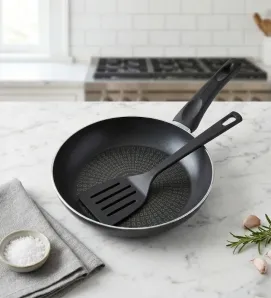 Sartén Tramontina 24 cm con Espátula – Antiadherente Starflon Max