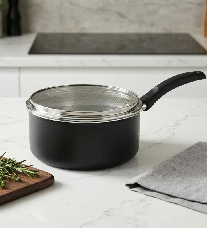 Cazo Tramontina Turim 18 cm Negro – Antiadherente Starflon Max