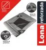Lona Uso Pesado 5x6m Gris Impermeable con Protección UV