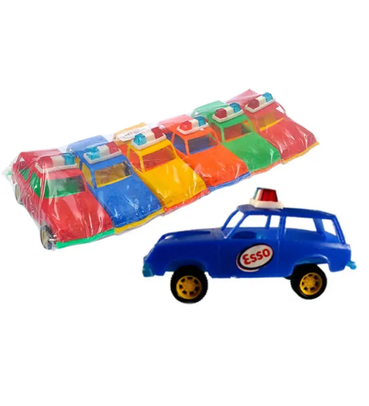 Set de 6 Camionetas Panel con Torreta – Juguete Nacional