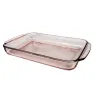 Bandeja de Vidrio Crisa 3.24 L –  Color Rosa Modelo T001