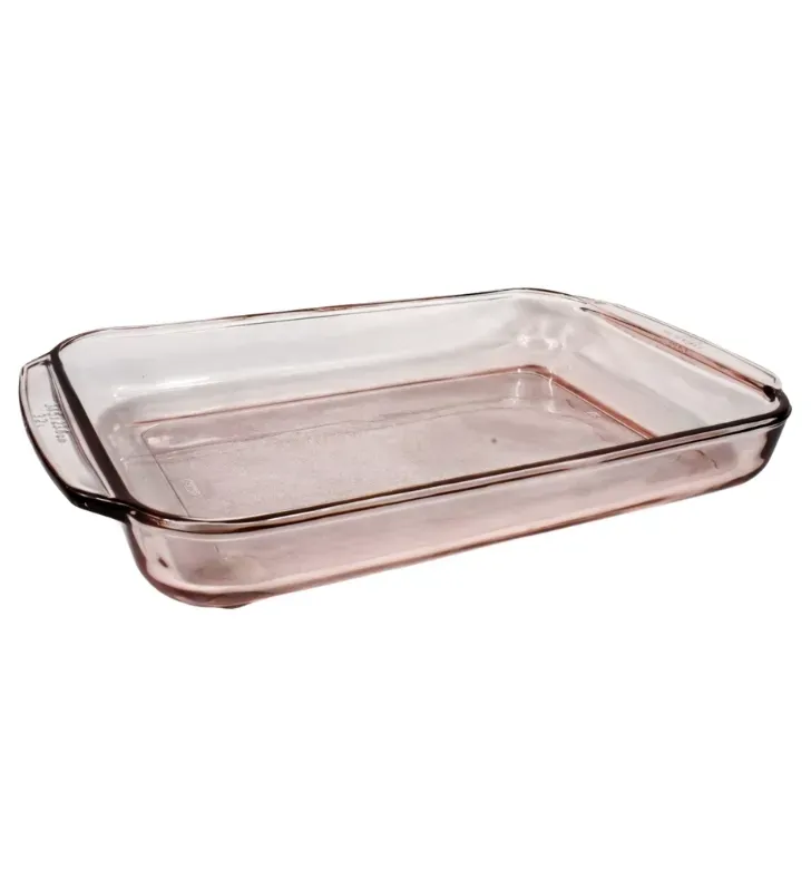Bandeja de Vidrio Crisa 3.24 L –  Color Rosa Modelo T001