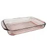 Bandeja de Vidrio Crisa 3.24 L –  Color Rosa Modelo T001