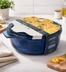 Cacerola Libbey Express Azul 1.9L con Tapa – Vidrio para Horno