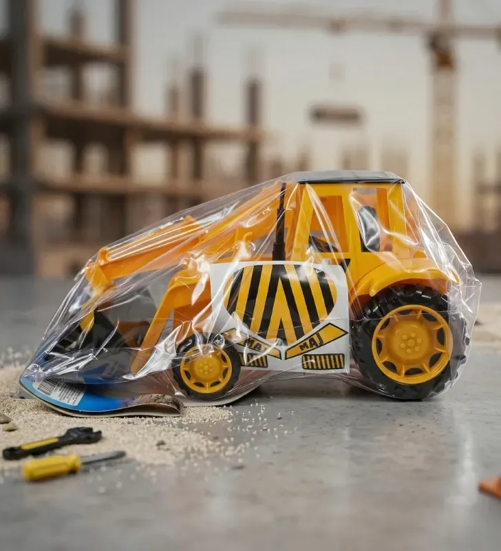 Excavadora de Juguete con Mano de Chango – Amarillo y Negro