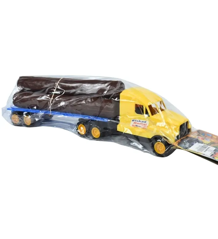 Tráiler Leñero Industrial de Juguete – Incluye 3 Troncos