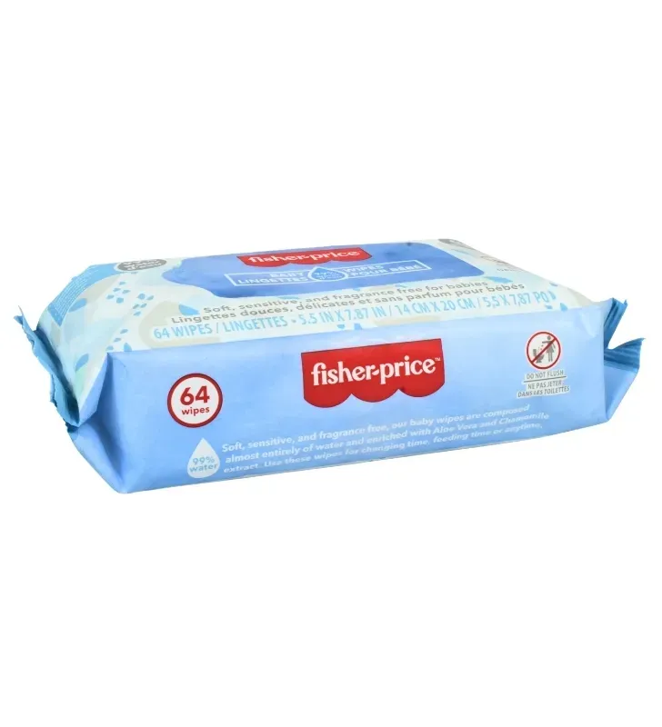Toallitas Húmedas Fisher-Price 99% Agua – 64 pzas 92315-12