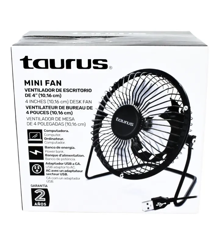 Mini Ventilador Personal Taurus USB – Modelo M94402800