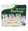 Juego de 6 Vasos Cuisine Spot 220ml – Diseño Burbujas Pastel