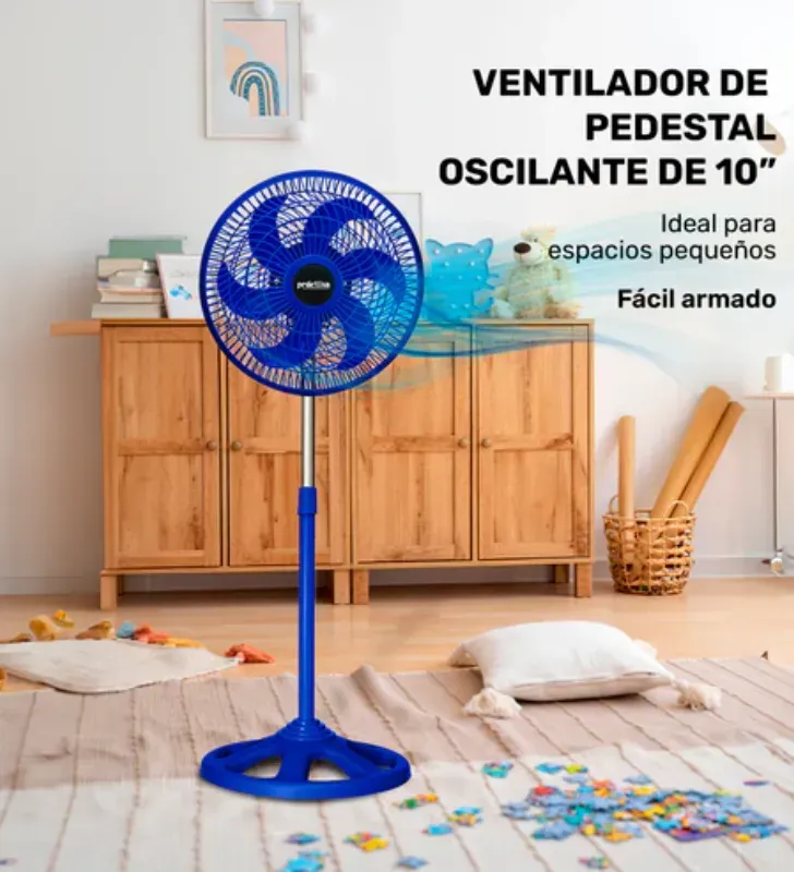 Ventilador de Pedestal Taurus Practika 10" Azul – M94406620