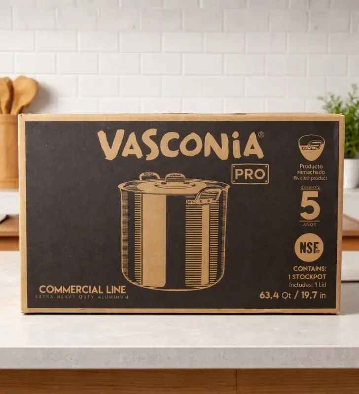 Olla Alta Recta Vasconia Acorazada 60 Litros – Modelo 30327