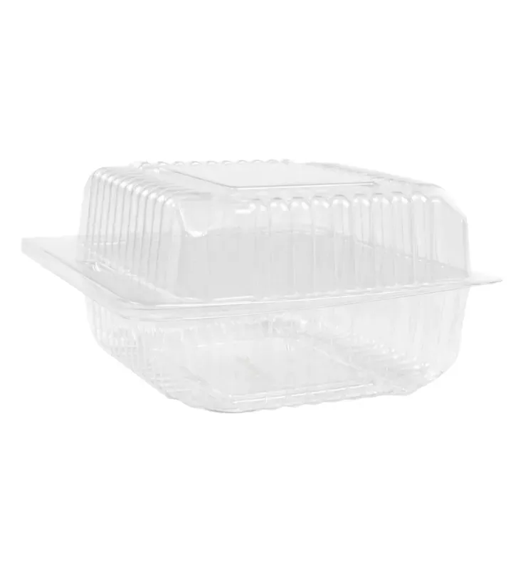 Domo Cuadrado INIX 14x14 – Contenedor de Poliestireno Transparente