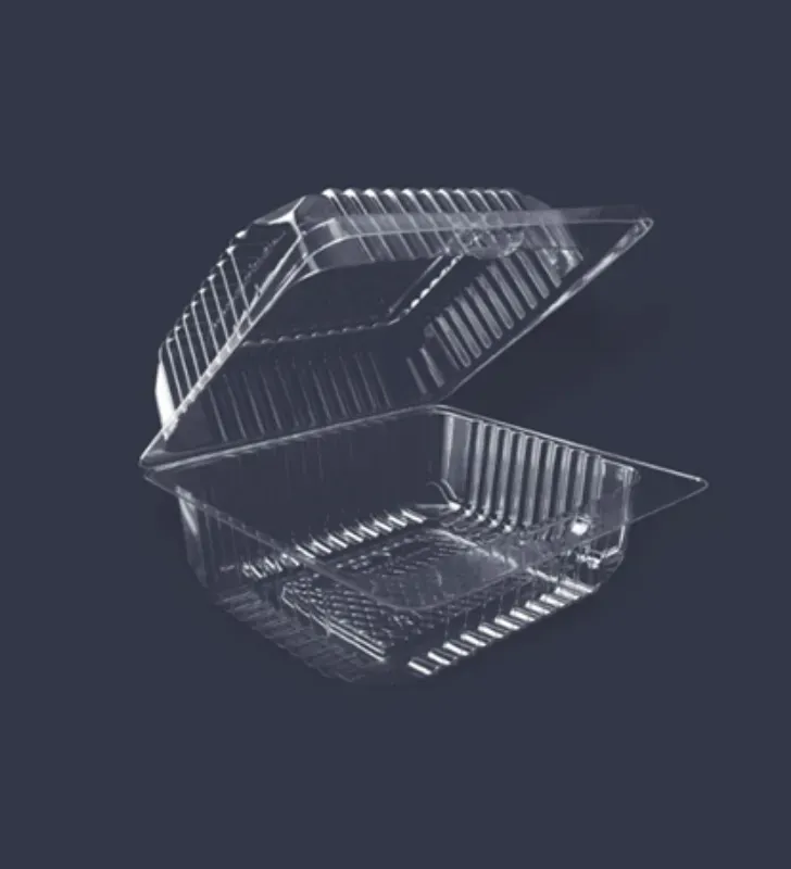 Domo Cuadrado INIX 14x14 – Contenedor de Poliestireno Transparente