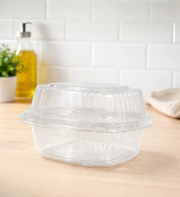 Domo Plástico INIX 15x14 PET – Contenedor Cuadrado Transparente