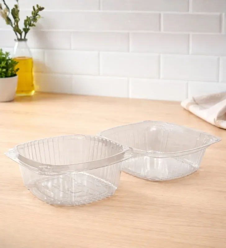 Domo Plástico INIX 15x14 PET – Contenedor Cuadrado Transparente