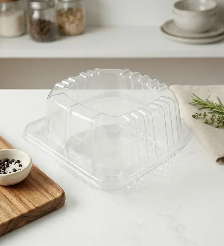 Domo de Poliestireno INIX 1110 – Contenedor Transparente para Alimentos