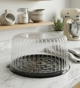 Domo para Pastel INIX P-23AN – Base y Tapa Transparente