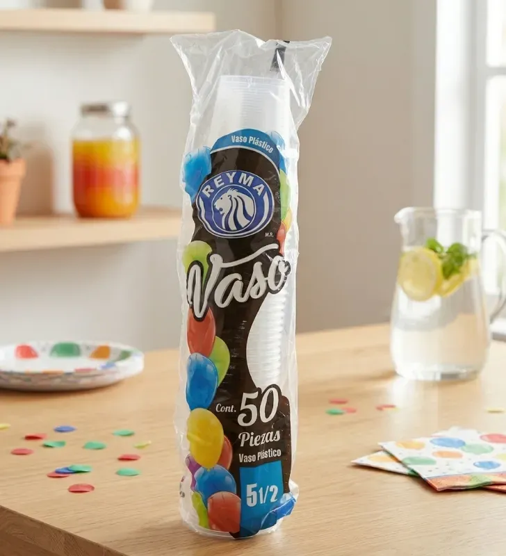 Vaso Plástico Reyma 5.5 oz (163 ml) – Paquete 50 pzas