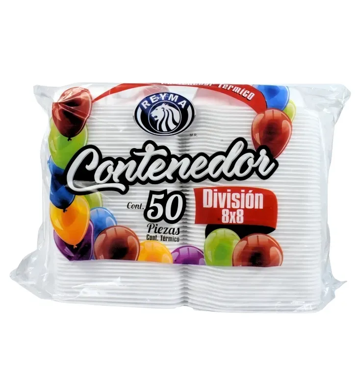 Domo Térmico Reyma 8x8 con División – Paquete 50 Piezas