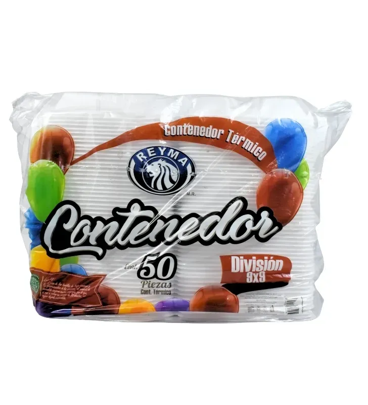 Domo Térmico Reyma 9x9 con División – Paquete 50 Piezas