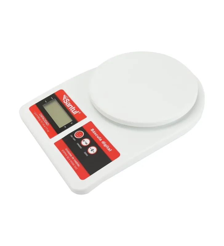 Báscula Digital Santul 5927 · 5 kg x 1 g · Cuerpo ABS · Función Tara