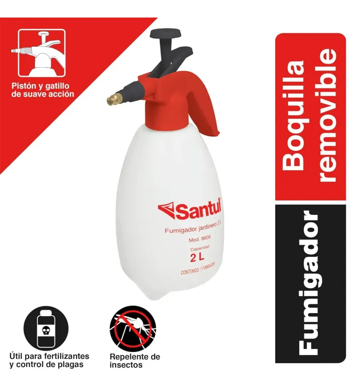 Fumigador Doméstico Santul 8806 · 2 L · Boquilla Latón