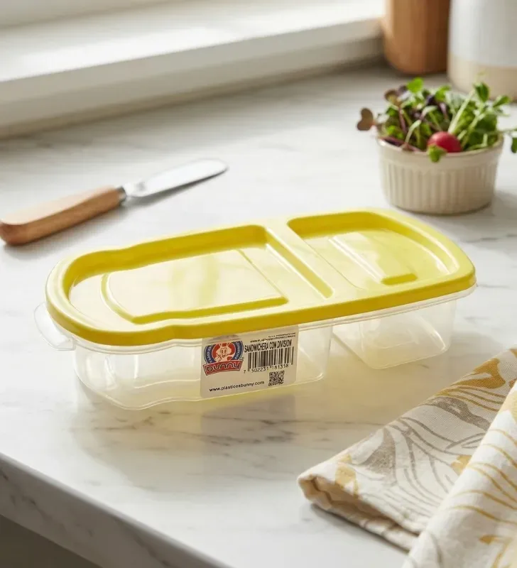 Sandwichera con División Plásticos Bunny 800 ml – Modelo 4136