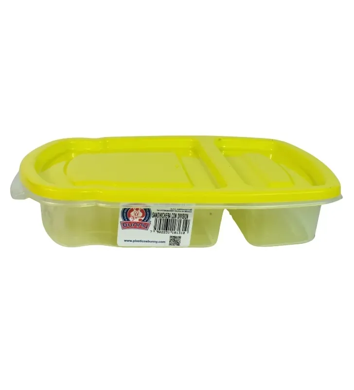 Sandwichera con División Plásticos Bunny 800 ml – Modelo 4136