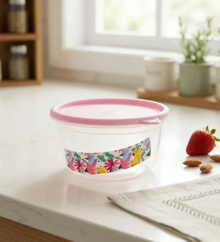 Hermético Redondo Mini Decorado Plásticos Bunny 520 ml - 4169