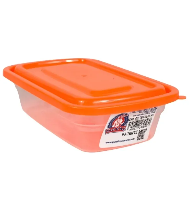 Hermético Rectangular No. 17 Plásticos Bunny 400 ml – 4278