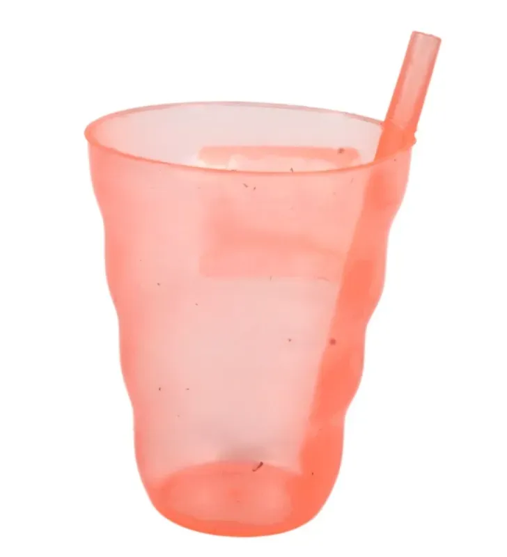 Vaso Infantil con Popote Plásticos Bunny 300 ml – 4331