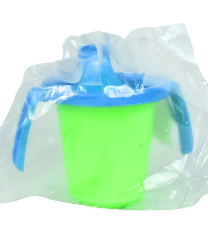 Vaso Entrenador con Chupete y Asas Plásticos Bunny 210 ml