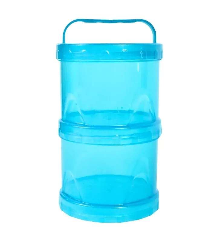 Portavianda Redondo 2 Niveles Plásticos Bunny 720 ml – 4253