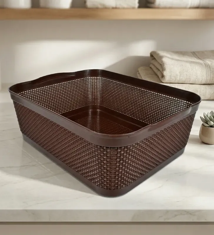 Canasta Rectangular Calada Grande No. 33 – Plásticos Bunny 4434