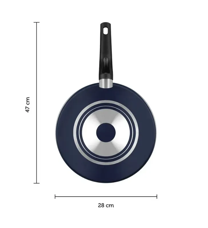Wok de Aluminio Ekco 28 cm Classic Azul – 3 Litros
