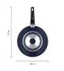 Wok de Aluminio Ekco 28 cm Classic Azul – 3 Litros