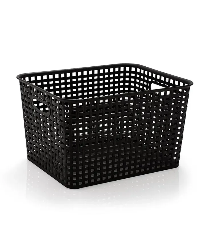 Canasta de Ratán Grande Cubasa 19.5 L – Color Chocolate 1893