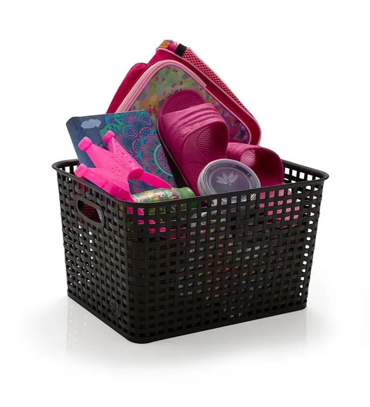 Canasta de Ratán Grande Cubasa 19.5 L – Color Chocolate 1893