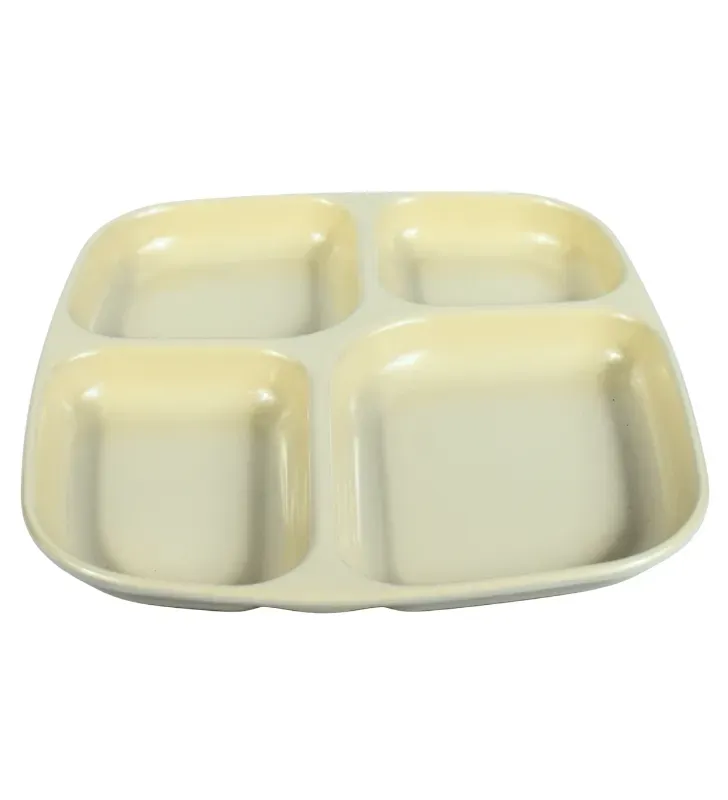 Charola de Melamina Cinsa con 4 Divisiones 26 cm – Color Arena