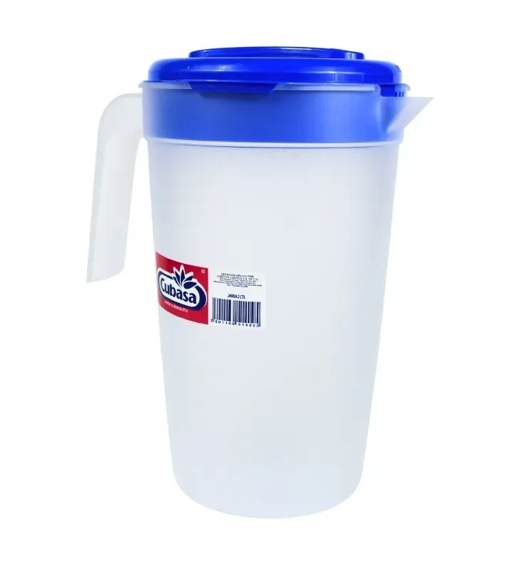 Jarra de Plástico 2 Litros Cubasa – Tapa con Rejilla 1409